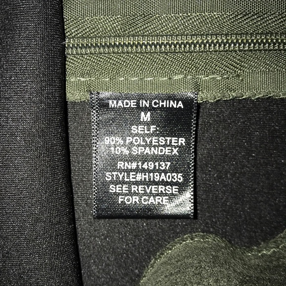 HYFVE Olive Green Suede Envelope Skort - Picture 8 of 8